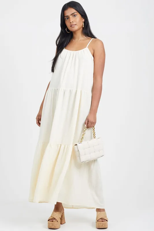 Smock Tiered Midi Dress - Brave Soul