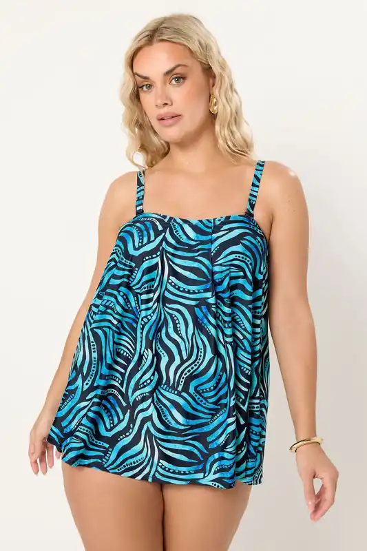 Pacific Abstract Print Tankini Top - Yours