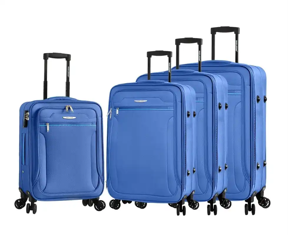Lightweight Soft Luggage Travel Suitcases Set of 4 - Infinity Leather