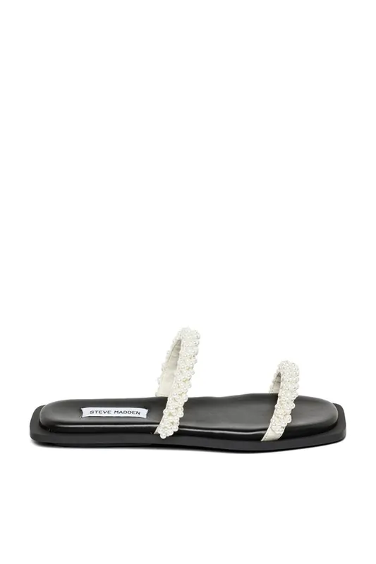 Sinne Flat Sandal White' Flats - STEVE MADDEN