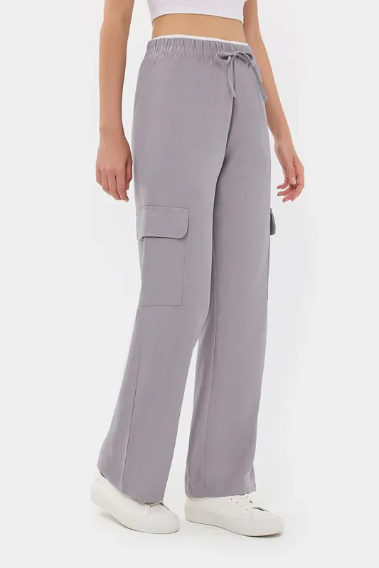 High-Waist Straight-Leg Trousers with Belt Detail