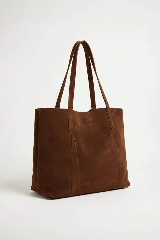 Tan Cow Suede Bag - Barneys Originals