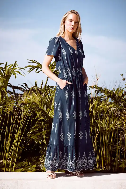 Tall Embroidered Maxi Dress - Long Tall Sally