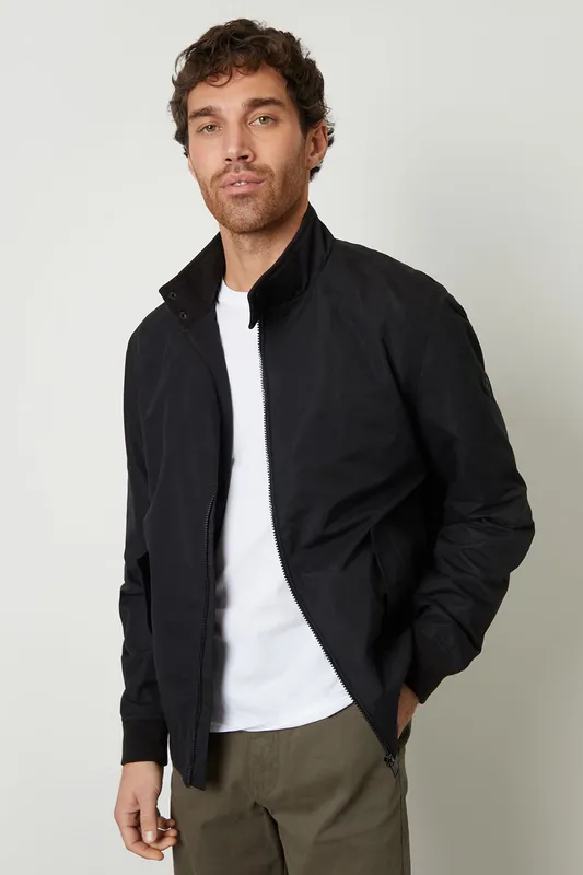 Zip Up Harrington Style Jacket - Threadbare