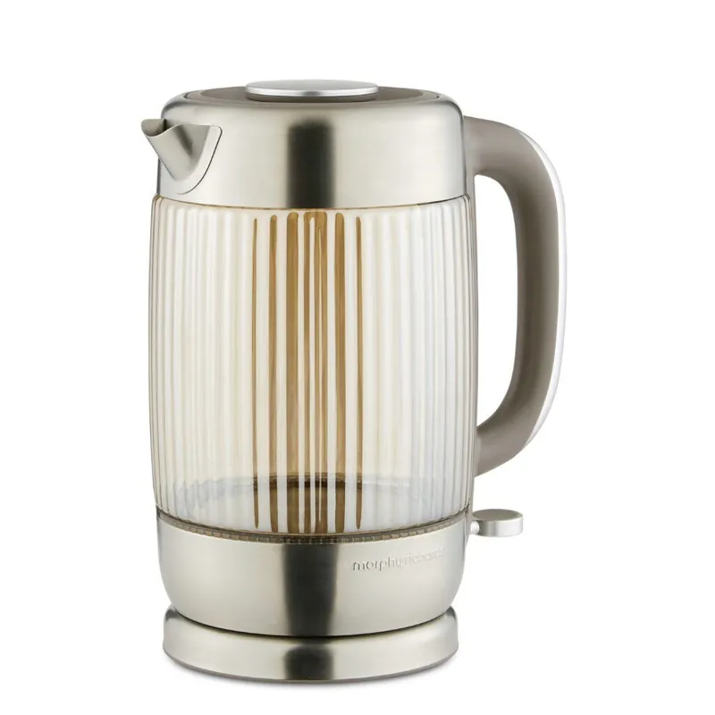 Lantern Ribbed Glass Kettle - Morphy Richards