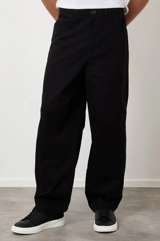 Baggy Fit 5 Pocket Chino Trousers - Threadbare