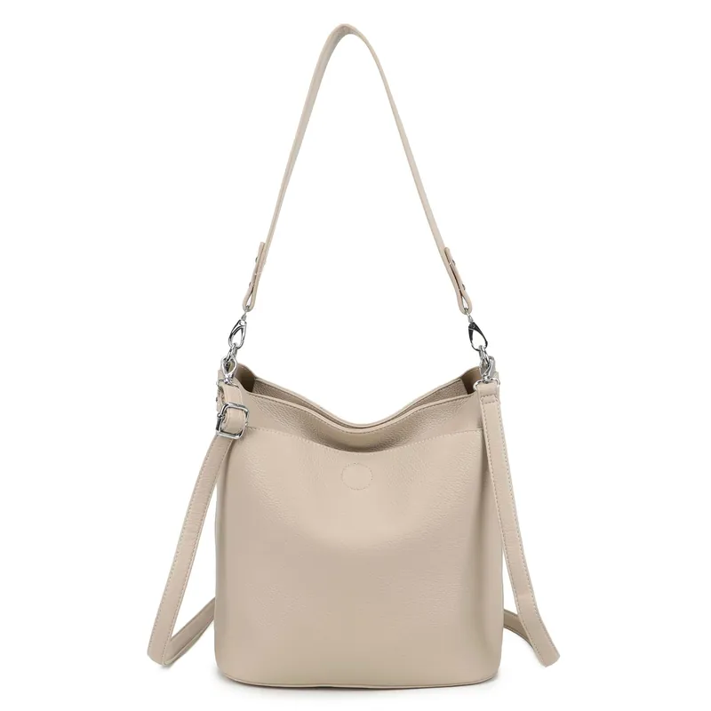 Multifunctional Multi Pockets Tote Bucket Shoulder Bag - Kitise