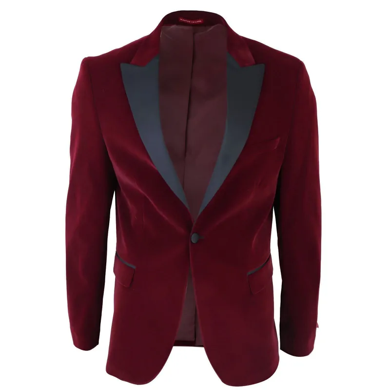Velvet Dinner Tuxedo Suit Jacket Blazer - Infinity Leather