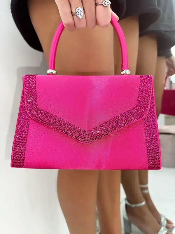Crystal Envelope Handbag - Love Lemonade