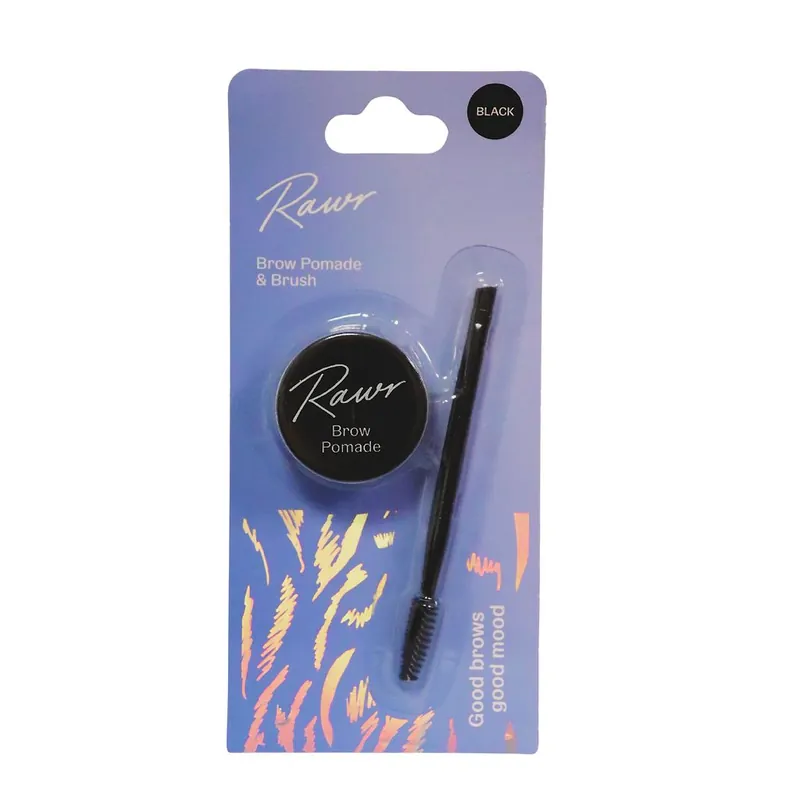 Pomade & Brush Black - Rawr Beauty