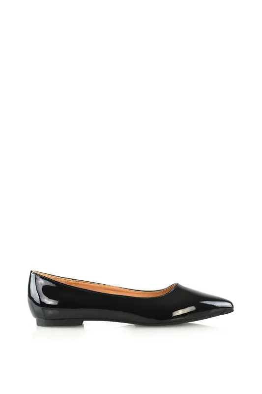 Cordelia' Slip on Pointed Toe Flat Ballerina Pump Shoes - XY London