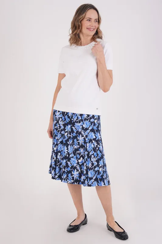 Floral Jersey Skirt - Regular