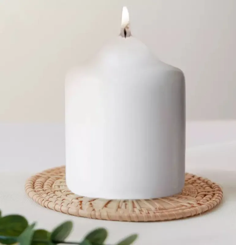 Ivory Unscented Pillar Candle - Marco Paul