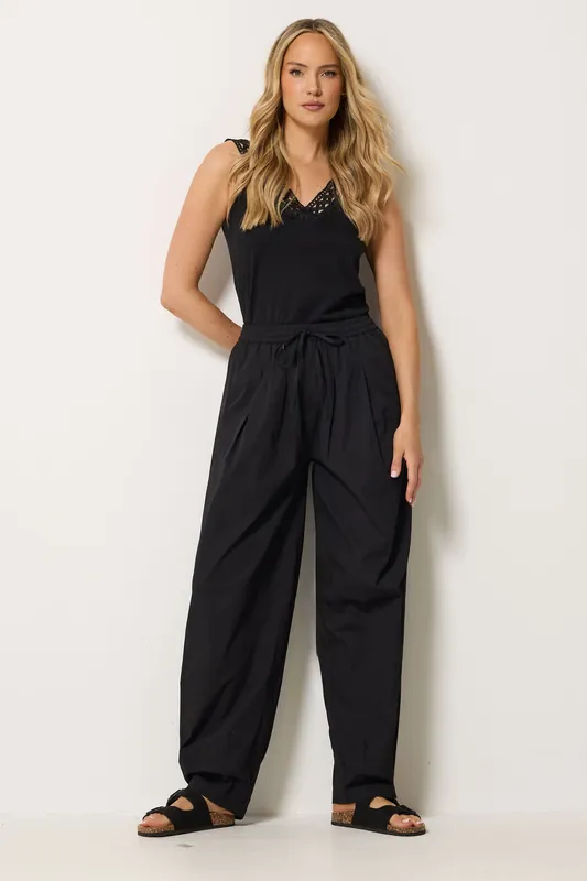 Tall Cotton Barrel Trousers - Long Tall Sally