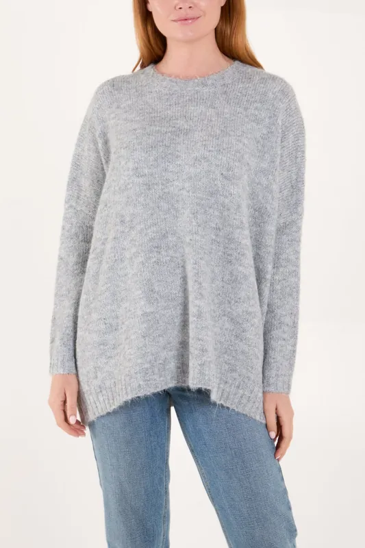 Round Neck Jumper - Blue Vanilla