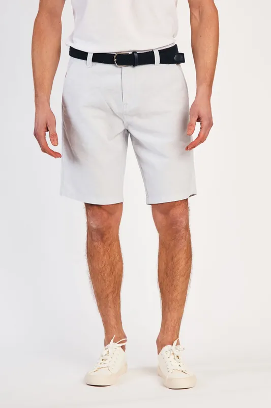 Cotton Oxford Shorts with Belt - Tokyo Laundry