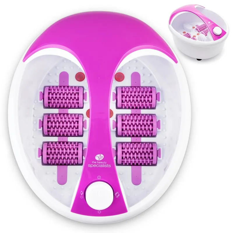 Deluxe Foot Spa Bath and Massager - Purple