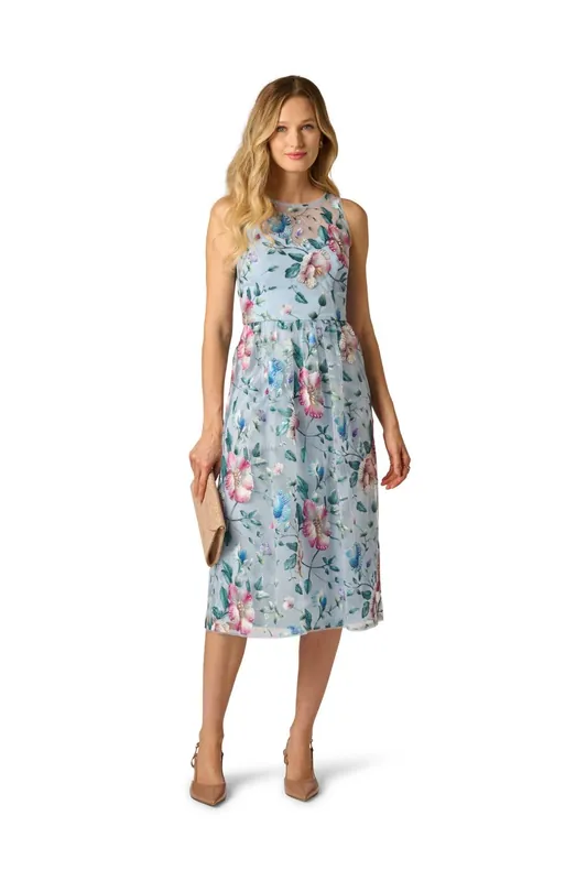 Embroidered Midi Dress - Adrianna Papell