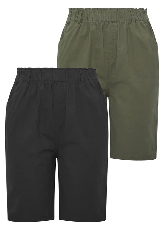2 Pack Cool Cotton Shorts - Yours