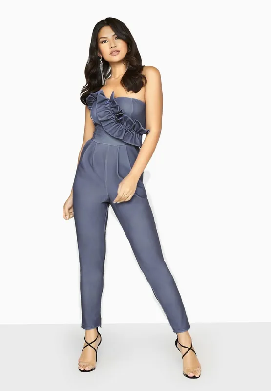 Halcyon Frill Bandeau Jumpsuit - Girls On Film