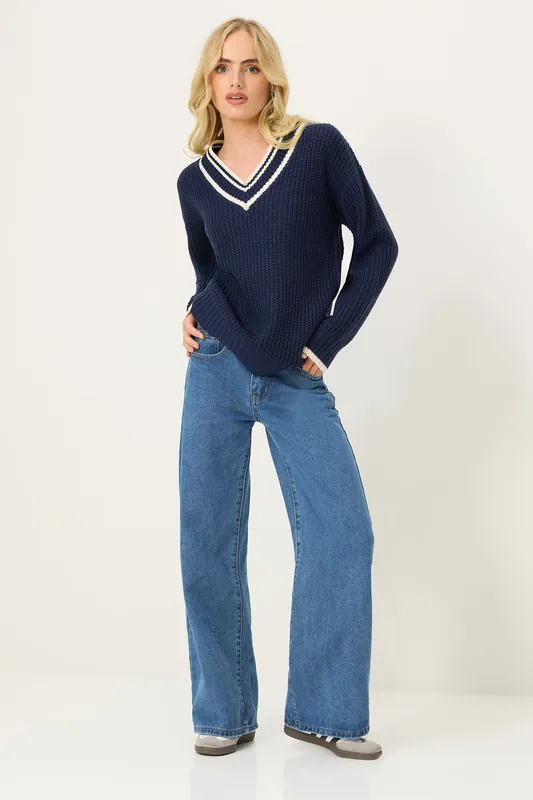 Petite Wide Leg Jeans - PixieGirl