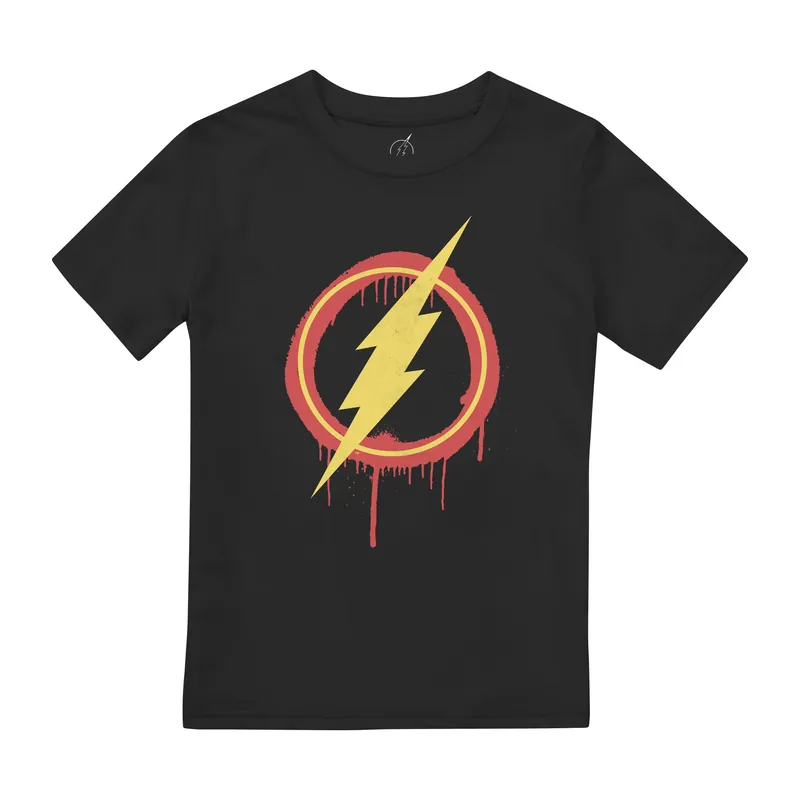 The Flash Spray T-Shirt Black