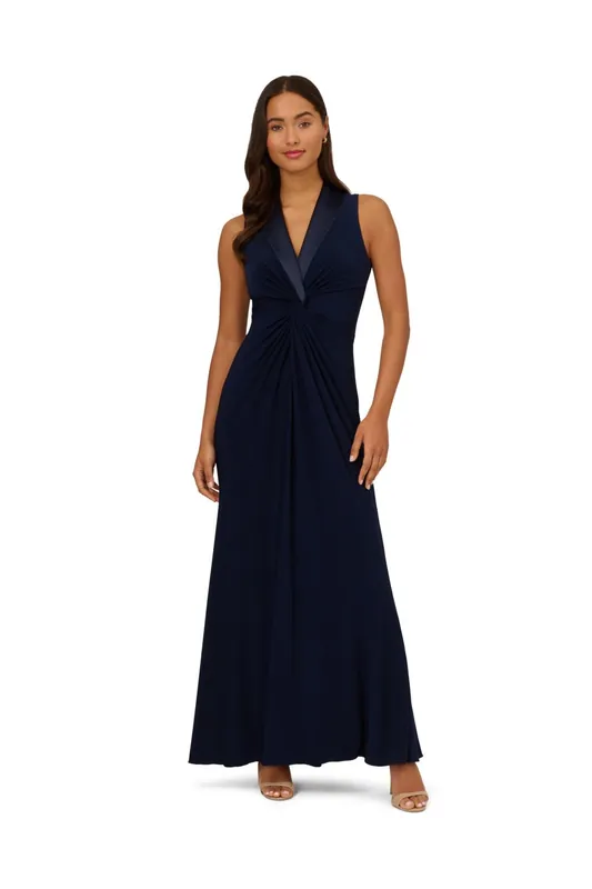Jersey Tuxedo Gown - Adrianna Papell