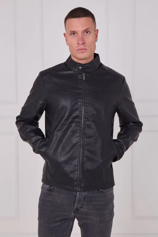 PU Zip Jacket - ELAINA FASHION