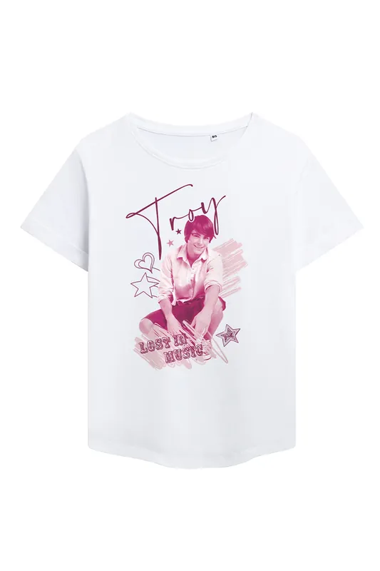 High School Musical Troy Fashion T Shirt, White - Disney