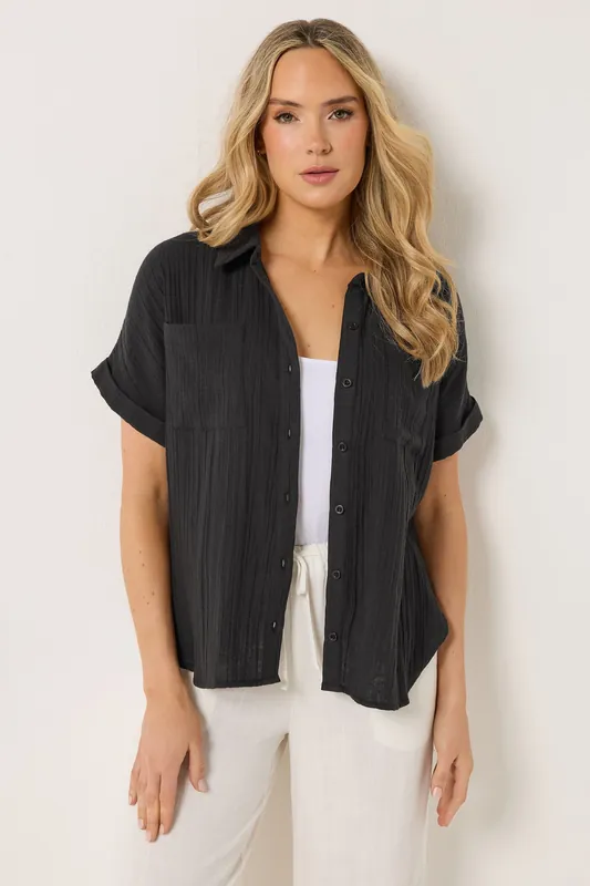 Tall Cheesecloth Grown-On Sleeve Shirt