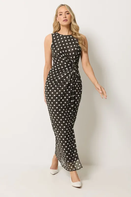 Tall Polka Dot Twist Maxi Dress - Long Tall Sally