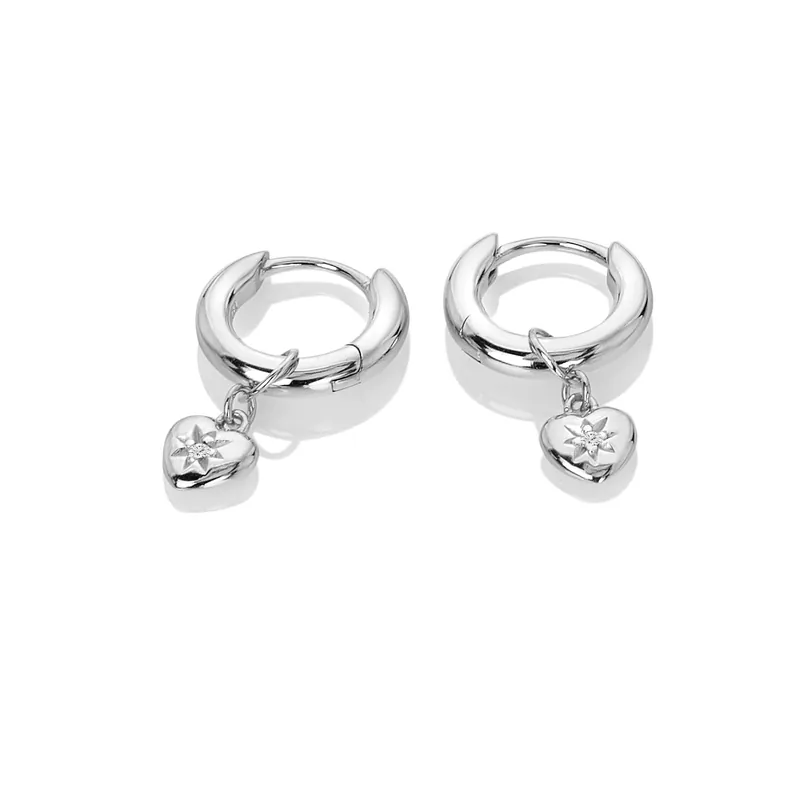 Heart Earrings - Hot Diamonds