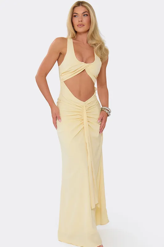 Sleeveless Cut Out Maxi Dress - EGO