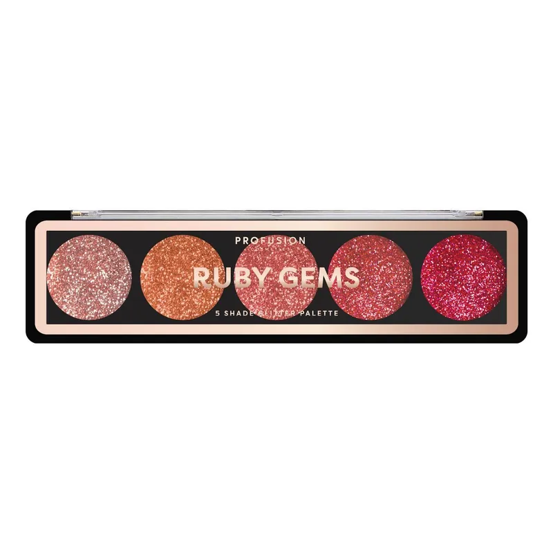 Ruby Gems - 5 Shade Glitter Palette