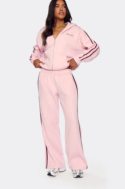 Wide Leg Striped Joggers - EGO