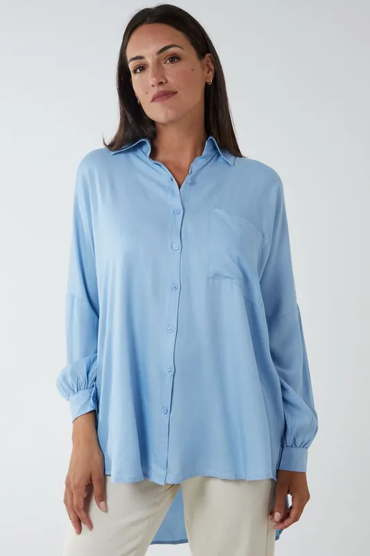 Oversized Shirt - Blue Vanilla