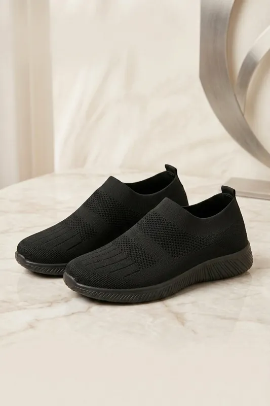 Knitted Lightweight Walking Shoes - Femme Luxe