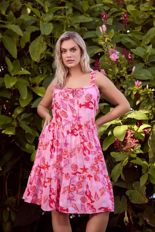 Mixed Shell Mini Dress - Yours