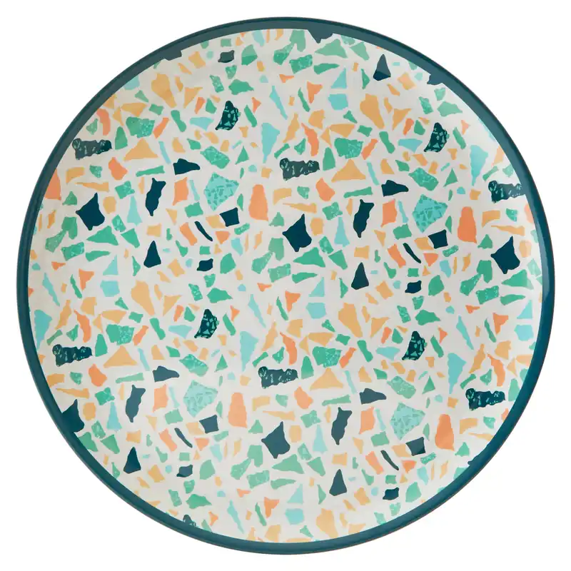 Assorted Terrazzo Tray, Versatile Round Tray, Minimalist Snack Tray, Lightweight And Compact Outdoor Tray, - Orsina