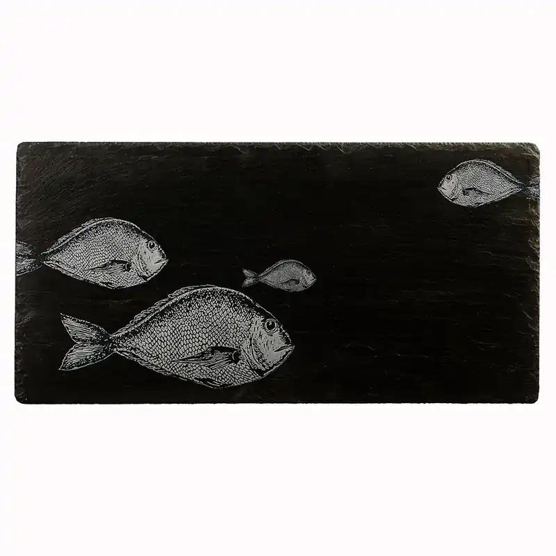 Slate Table Runner - Fish Repeat