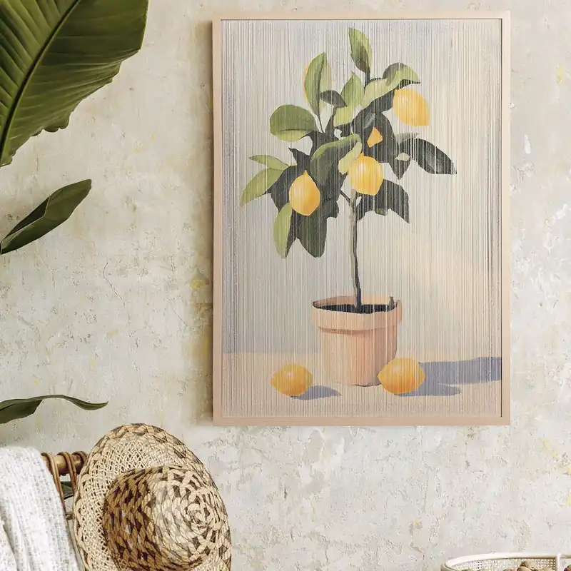 Thread Wall Art Picture - Lemon Tree
