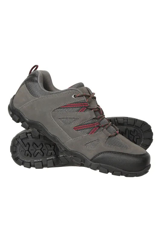 Outdoor Walking Shoes Comfort Suede Mesh Upper Footwear - Mountain Warehouse