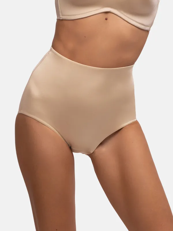 Mid Waist Brief Beige - Dorina