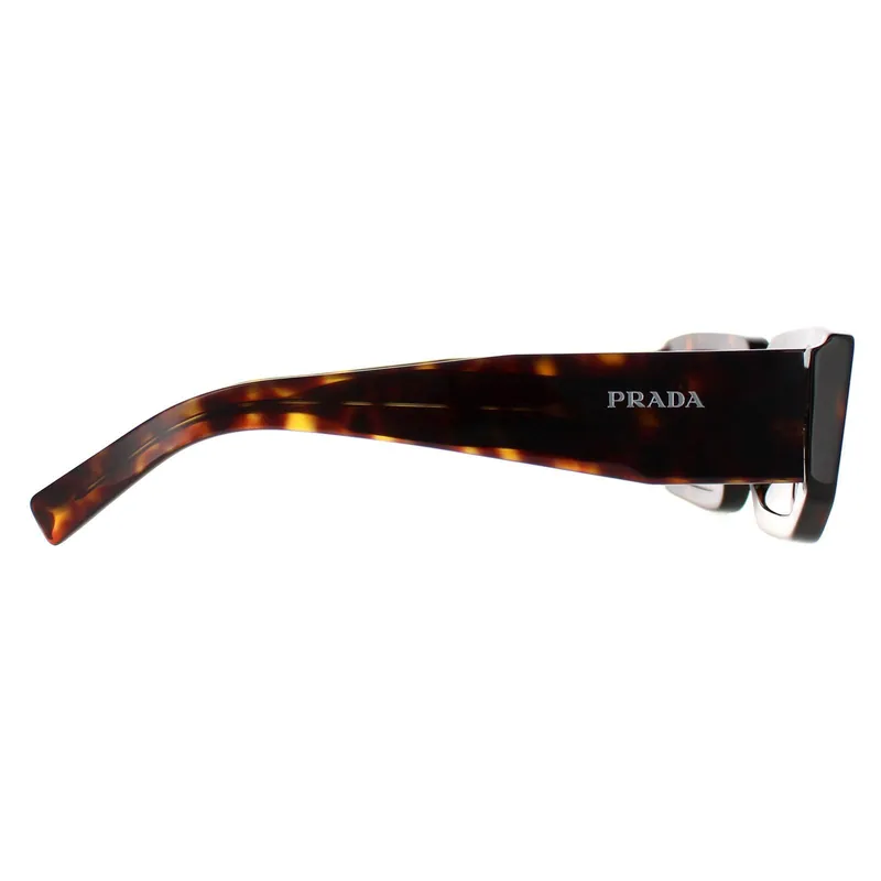 Rectangle Dark Tortoise Dark Brown PR06YS - Prada