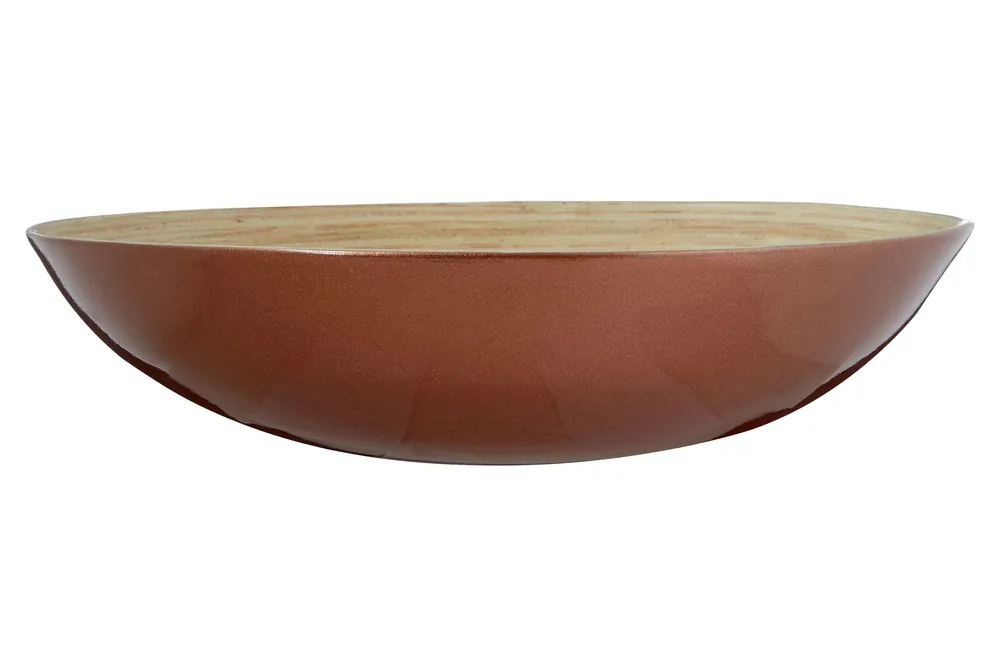 Kyoto Round Rose Gold Salad Bowl - Orsina