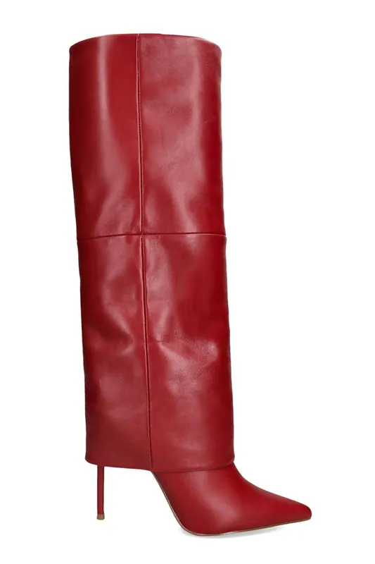'Smith Boot Red' Leather Boots - STEVE MADDEN