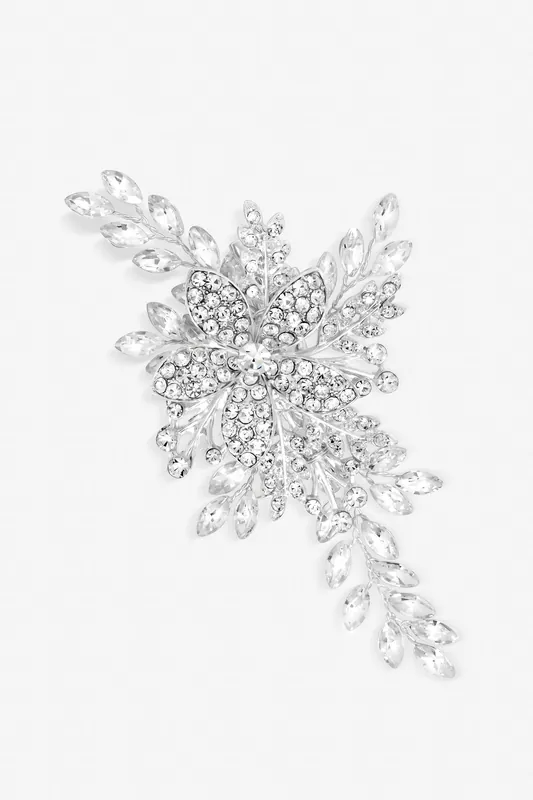Darcey Pave Leaf Slide - Gift Pouch