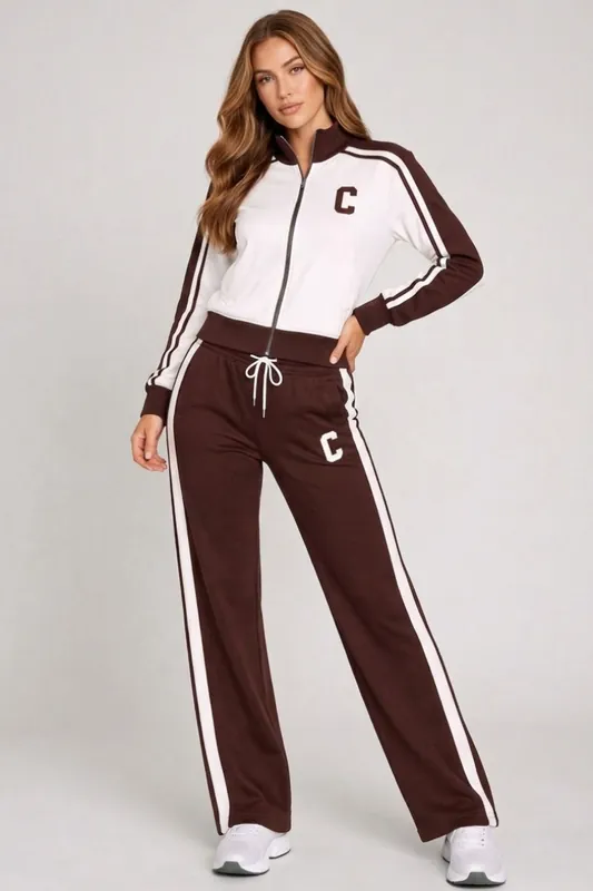 Fleece Co-ord Zip-Up Jacket and Jogger Set