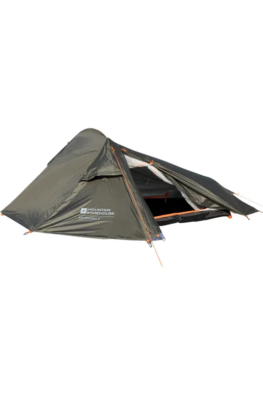 'Trekker' Waterproof Lightweight Fire Retardant Outdoor 3 Man Tent - Mountain Warehouse