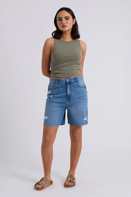 Ripped Bermuda Short - Urban Bliss